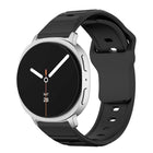 Wave Texture Stud Buckle Silicone Watch Band
