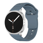 Wave Texture Stud Buckle Silicone Watch Band