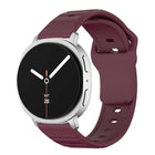 Wave Texture Stud Buckle Silicone Watch Band
