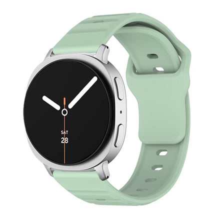 Wave Texture Stud Buckle Silicone Watch Band