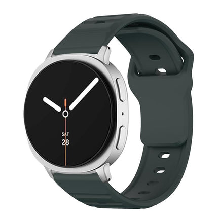 Wave Texture Stud Buckle Silicone Watch Band, For Samsung Galaxy Watch8 / Watch8 Classic - DealBuddy
