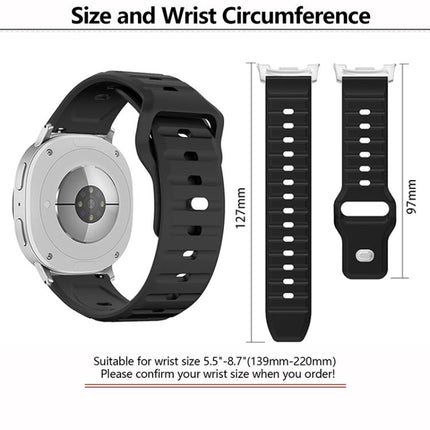 Wave Texture Stud Buckle Silicone Watch Band