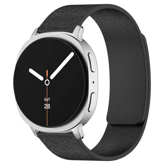 Cloud Wood Grain Magnetic Silicone Watch Band