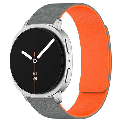 Cloud Wood Grain Magnetic Silicone Watch Band
