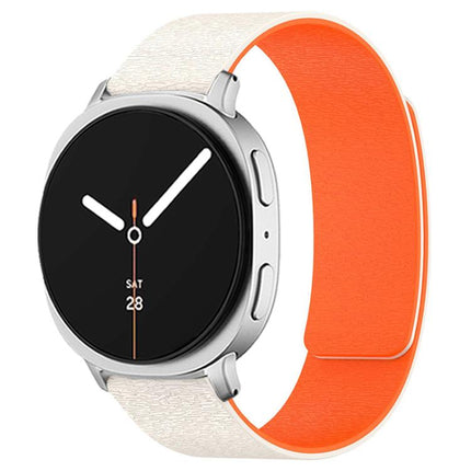 Cloud Wood Grain Magnetic Silicone Watch Band, For Samsung Galaxy Watch8 / Watch8 Classic - DealBuddy