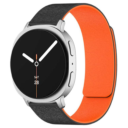 Cloud Wood Grain Magnetic Silicone Watch Band, For Samsung Galaxy Watch8 / Watch8 Classic - DealBuddy