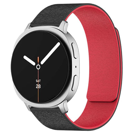 Cloud Wood Grain Magnetic Silicone Watch Band, For Samsung Galaxy Watch8 / Watch8 Classic - DealBuddy