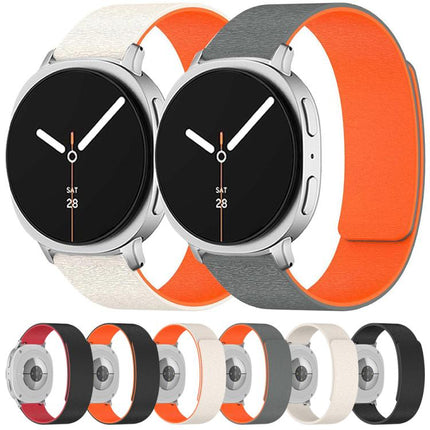 Cloud Wood Grain Magnetic Silicone Watch Band, For Samsung Galaxy Watch8 / Watch8 Classic - DealBuddy