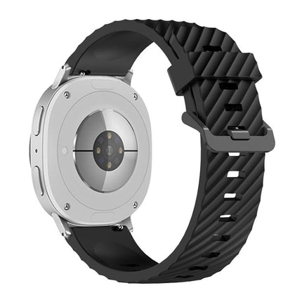 Black Buckle Spruce Silicone Watch Band