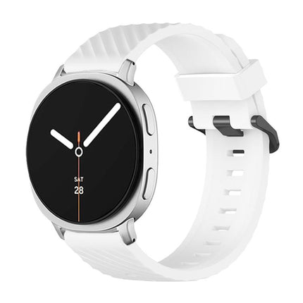 Black Buckle Spruce Silicone Watch Band