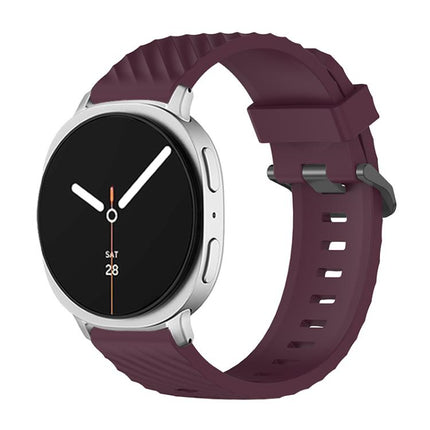 Black Buckle Spruce Silicone Watch Band