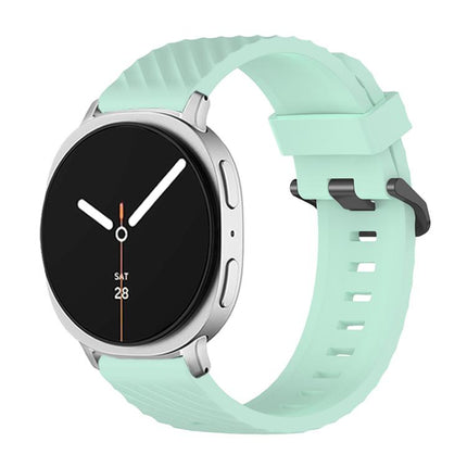 Black Buckle Spruce Silicone Watch Band
