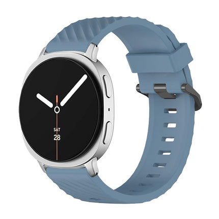 Black Buckle Spruce Silicone Watch Band