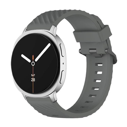 Black Buckle Spruce Silicone Watch Band