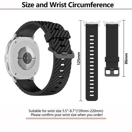 Black Buckle Spruce Silicone Watch Band