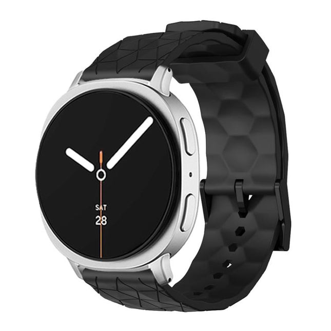 Football Texture Solid Color Silicone Watch Band
