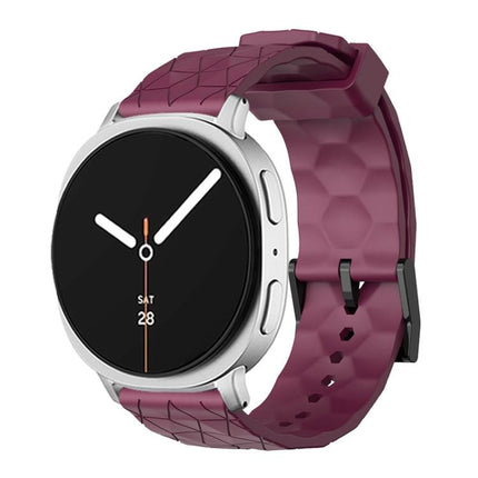 Football Texture Solid Color Silicone Watch Band