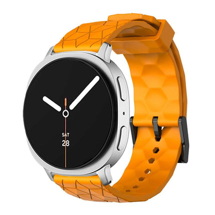 Football Texture Solid Color Silicone Watch Band
