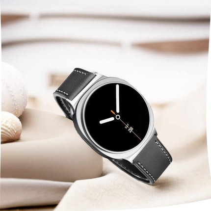 Round Tail Square Buckle Leather Watch Band, For Samsung Galaxy Watch8 / Watch8 Classic - DealBuddy