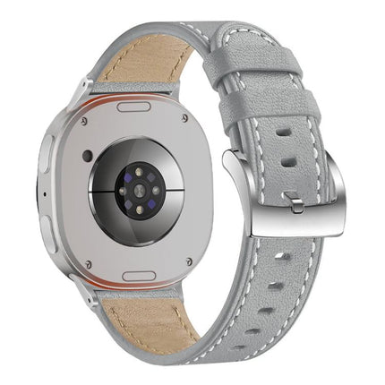 Round Tail Square Buckle Leather Watch Band