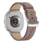 Round Tail Square Buckle Leather Watch Band