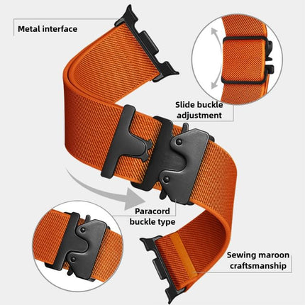 Parachute Buckle Stretch Nylon Watch Band, For Samsung Galaxy Watch8 / Watch8 Classic - DealBuddy