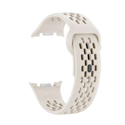 Diamond Bezel and Black Reverse Buckle Silicone Watch Band