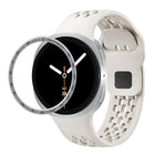 Speed Bezel and Black Reverse Buckle Silicone Watch Band, For Samsung Galaxy Watch8 44mm, For Samsung Galaxy Watch8 40mm - DealBuddy