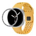 Speed Bezel and Black Reverse Buckle Silicone Watch Band, For Samsung Galaxy Watch8 44mm, For Samsung Galaxy Watch8 40mm - DealBuddy