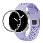 Speed Bezel and Black Reverse Buckle Silicone Watch Band, For Samsung Galaxy Watch8 44mm, For Samsung Galaxy Watch8 40mm - DealBuddy