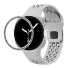 Speed Bezel and Black Reverse Buckle Silicone Watch Band, For Samsung Galaxy Watch8 44mm, For Samsung Galaxy Watch8 40mm - DealBuddy
