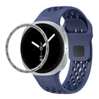 Speed Bezel and Black Reverse Buckle Silicone Watch Band