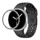 Speed Bezel and Black Reverse Buckle Silicone Watch Band