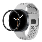Speed Bezel and Black Reverse Buckle Silicone Watch Band, For Samsung Galaxy Watch8 44mm, For Samsung Galaxy Watch8 40mm - DealBuddy