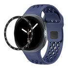 Speed Bezel and Black Reverse Buckle Silicone Watch Band, For Samsung Galaxy Watch8 44mm, For Samsung Galaxy Watch8 40mm - DealBuddy