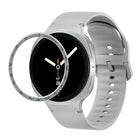 Speed Bezel and Solid Color Stitched Silicone Watch Band