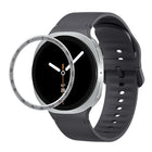 Speed Bezel and Solid Color Stitched Silicone Watch Band