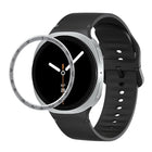Speed Bezel and Solid Color Stitched Silicone Watch Band