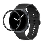 Speed Bezel and Solid Color Stitched Silicone Watch Band