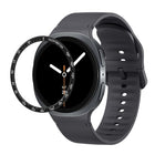 Speed Bezel and Solid Color Stitched Silicone Watch Band