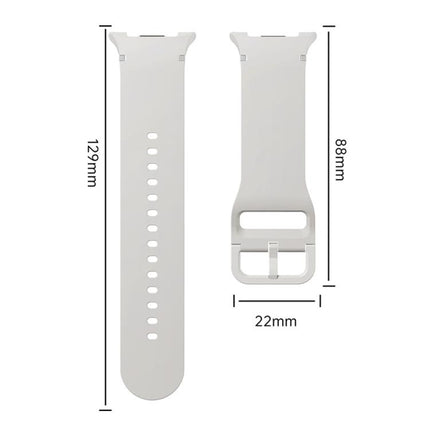 Diamond Bezel and Solid Color Stitched Silicone Watch Band