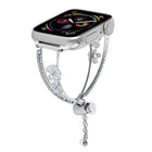 Copper-Inlaid Zircon 5-petal Flower Bracelet Watch Band, For Apple Watch 46mm / 49mm / 45mm / 44mm, For Apple Watch 42mm / 41mm / 40mm / 38mm - DealBuddy