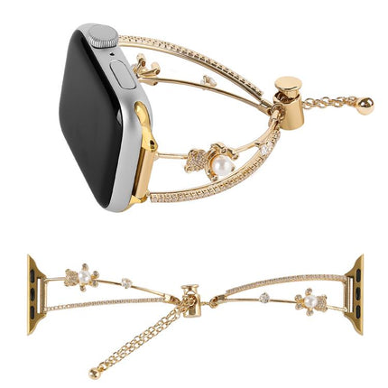 Copper-Inlaid Bear Zircon Bracelet Watch Band - DealBuddy