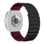 For Samsung Galaxy Watch8 / Watch8 Classic / Black+Wine Red