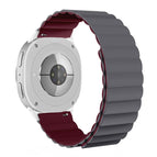 For Samsung Galaxy Watch8 / Watch8 Classic / Gray+Wine Red