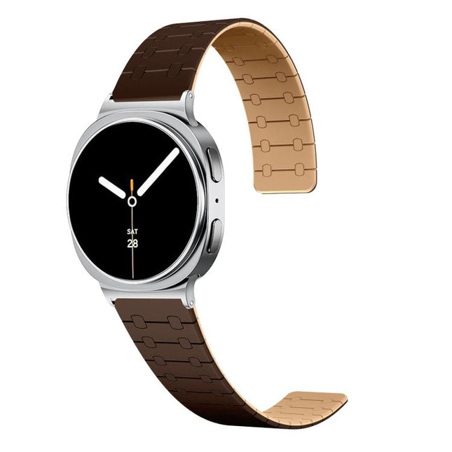 Two Color Loop Magnetic Silicone Watch Band