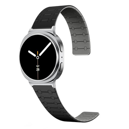 Two Color Loop Magnetic Silicone Watch Band