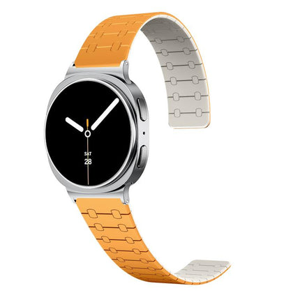 Two Color Loop Magnetic Silicone Watch Band, For Samsung Galaxy Watch8 / Watch8 Classic - DealBuddy