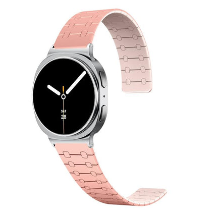 Two Color Loop Magnetic Silicone Watch Band, For Samsung Galaxy Watch8 / Watch8 Classic - DealBuddy