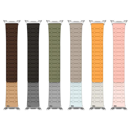 Two Color Loop Magnetic Silicone Watch Band